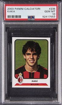 2003-04 Panini Calciatori #235 Kaka Rookie Card - PSA GEM MT 10 - POP 2!